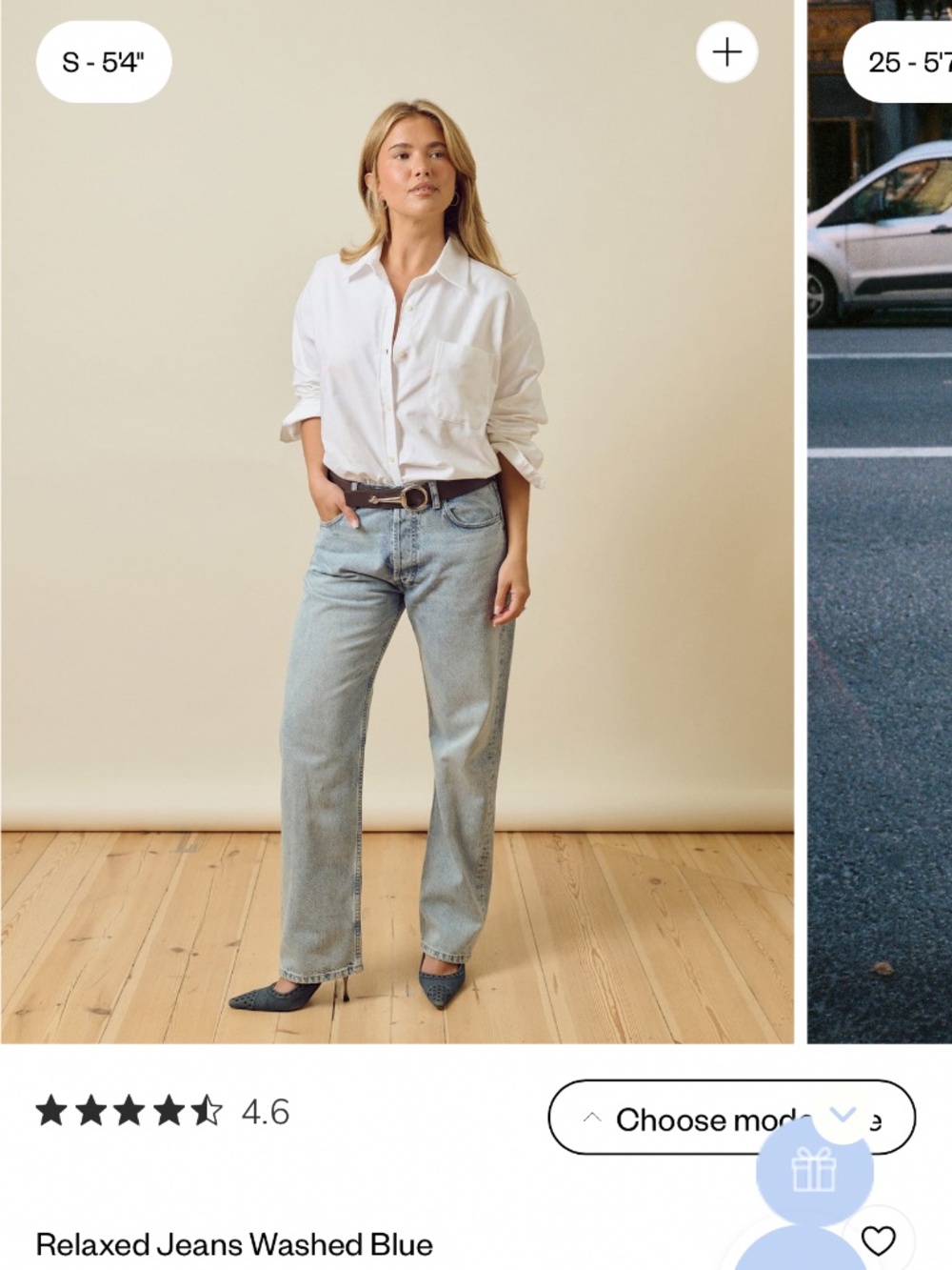 Djerf relaxed jeans washed blue